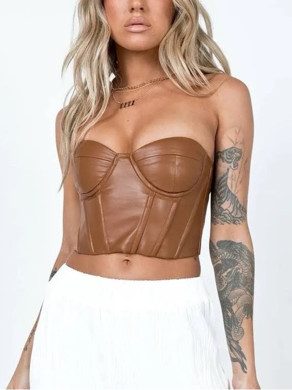 Princess Polly Endless Love Corset Top BROWN